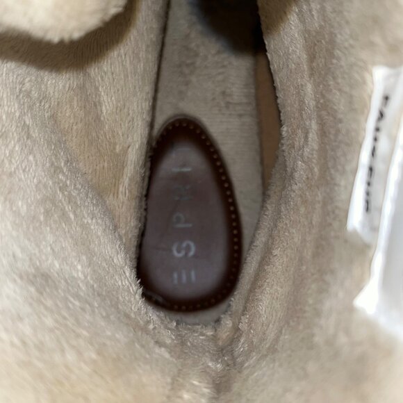 Esprit Women's Brown & Black Faux Fur Waterproof Oxford Harbor Winter Boots 9.5M - Picture 7 of 10